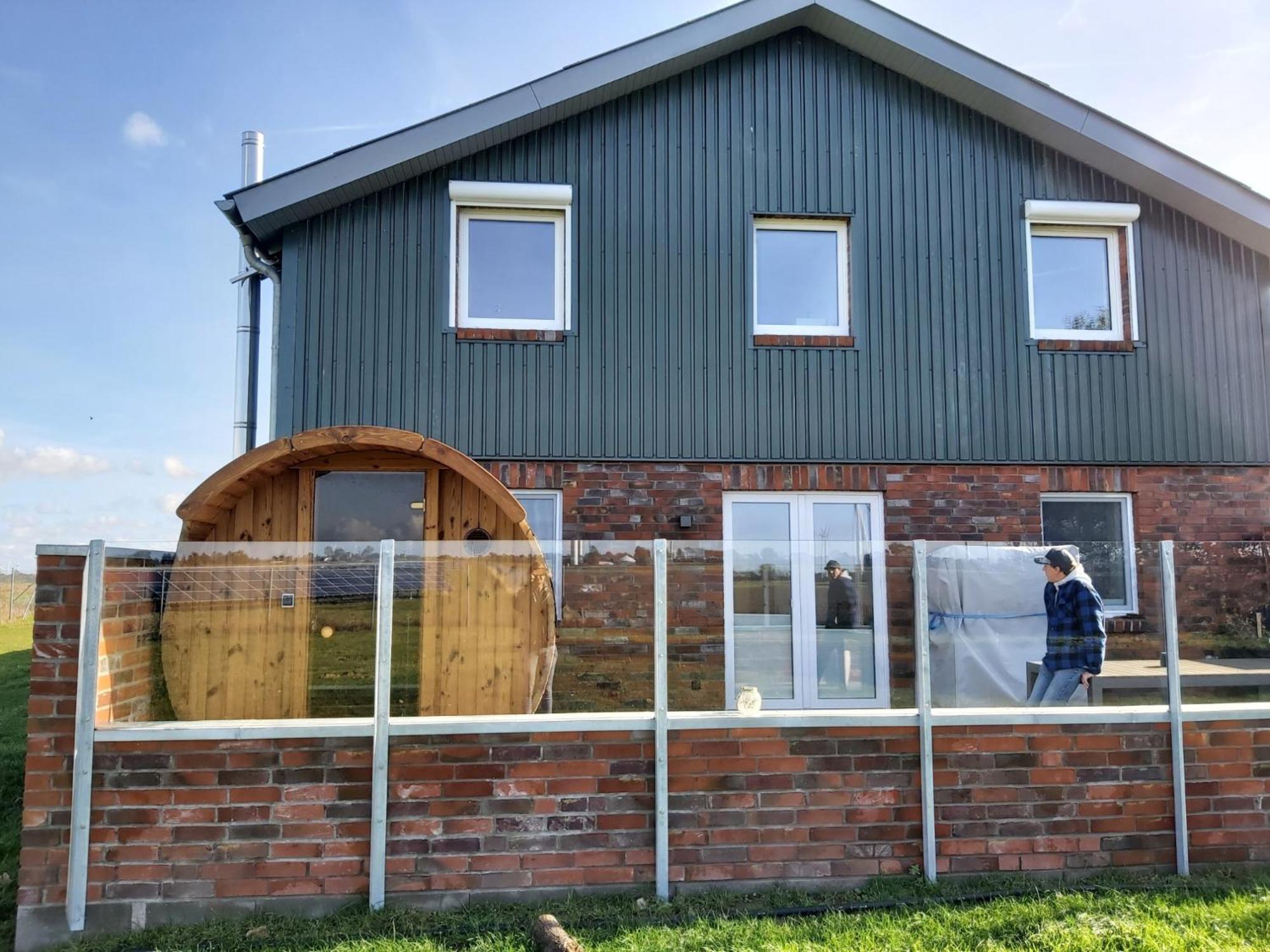 Neu! Ferienhaus Taja Niebuell Mit Sauna Exterior foto
